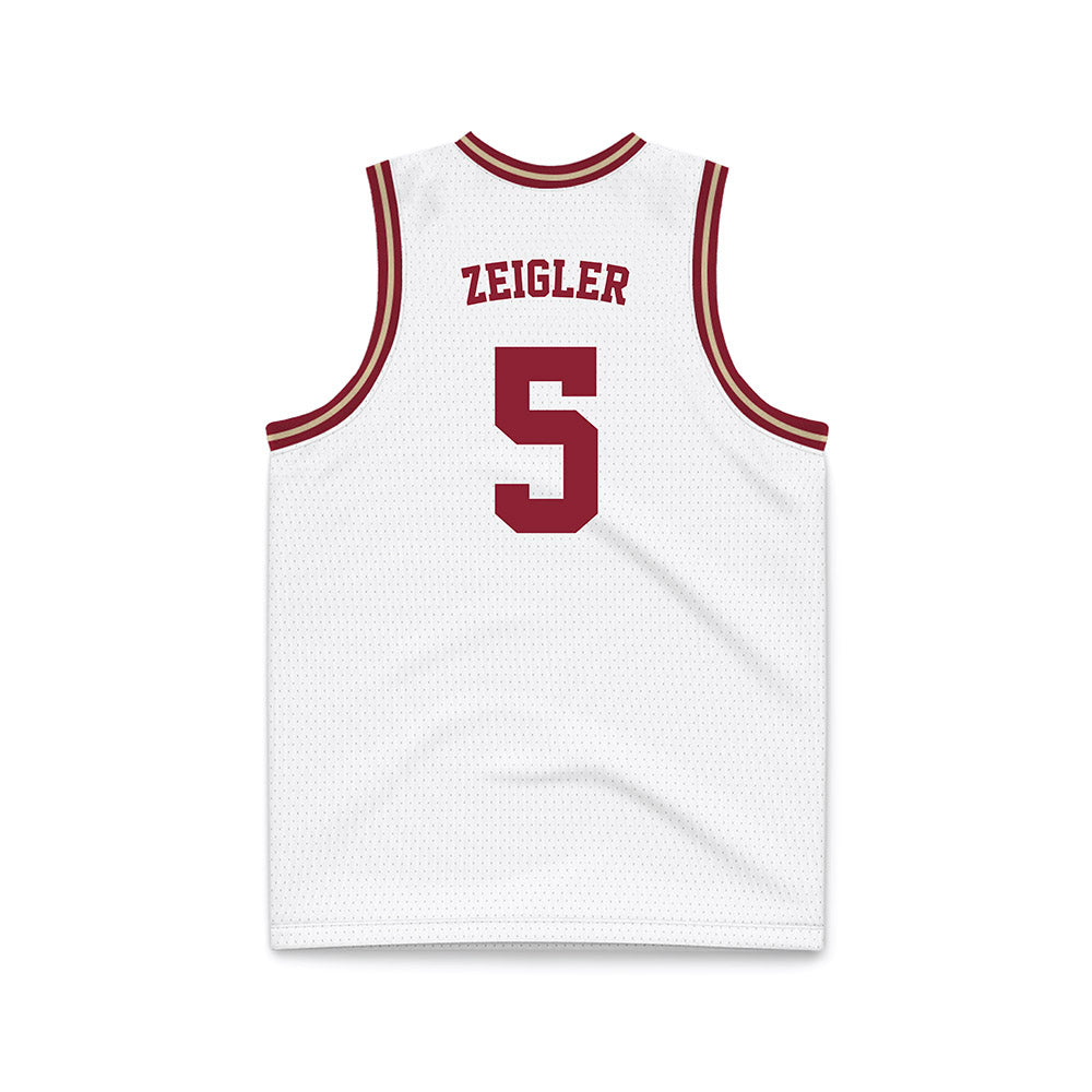 Boston College - NCAA Men's Basketball : Armoni Zeigler - White Throwback Basketball Jersey-1