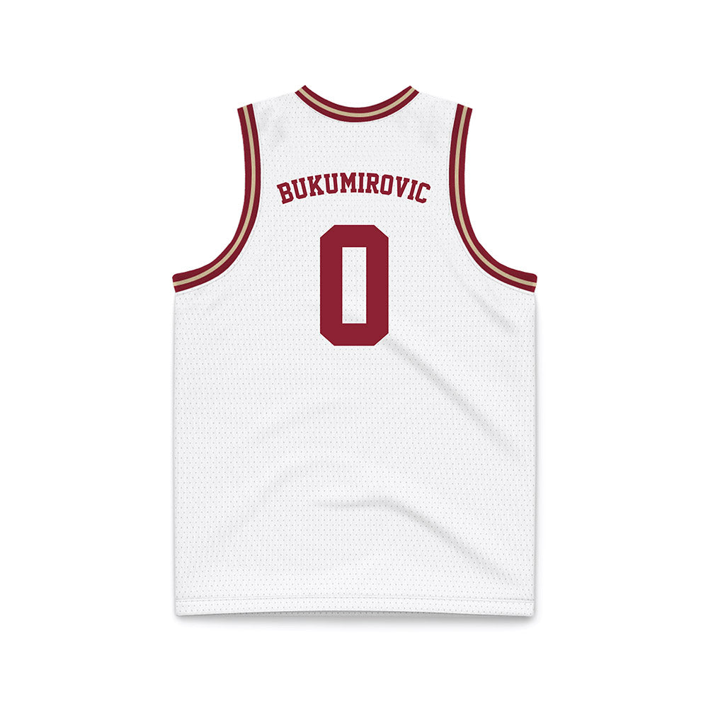Boston College - NCAA Men's Basketball : Andrija Bukumirovic - White Throwback Basketball Jersey-1