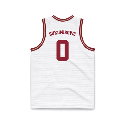 Boston College - NCAA Men's Basketball : Andrija Bukumirovic - White Throwback Basketball Jersey-1