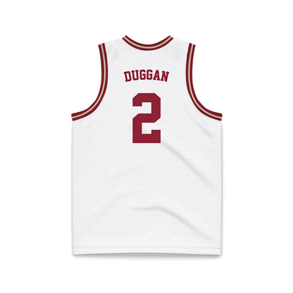 Boston College - NCAA Men's Basketball : Colby Duggan - White Throwback Basketball Jersey-1