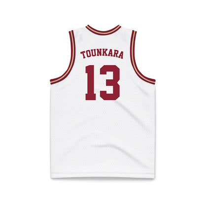 Boston College - NCAA Men's Basketball : Aly Tounkara - White Throwback Basketball Jersey-1