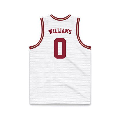 Boston College - NCAA Men's Basketball : Money Williams - White Throwback Basketball Jersey-1