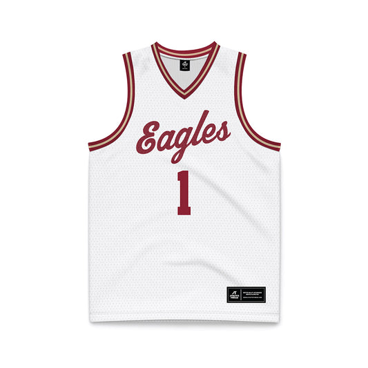 Boston College - NCAA Men's Basketball : Andrija Bukumirovic - White Throwback Basketball Jersey-0