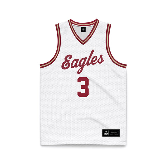 Boston College - NCAA Men's Basketball : Ernest Shelton - White Throwback Basketball Jersey-0