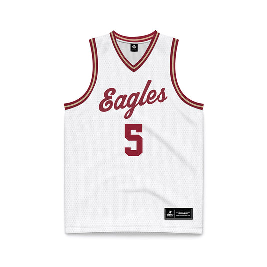 Boston College - NCAA Men's Basketball : Armoni Zeigler - White Throwback Basketball Jersey-0