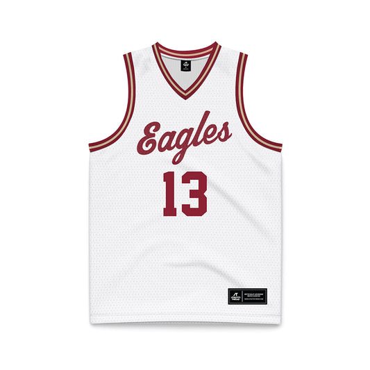Boston College - NCAA Men's Basketball : Aly Tounkara - White Throwback Basketball Jersey-0