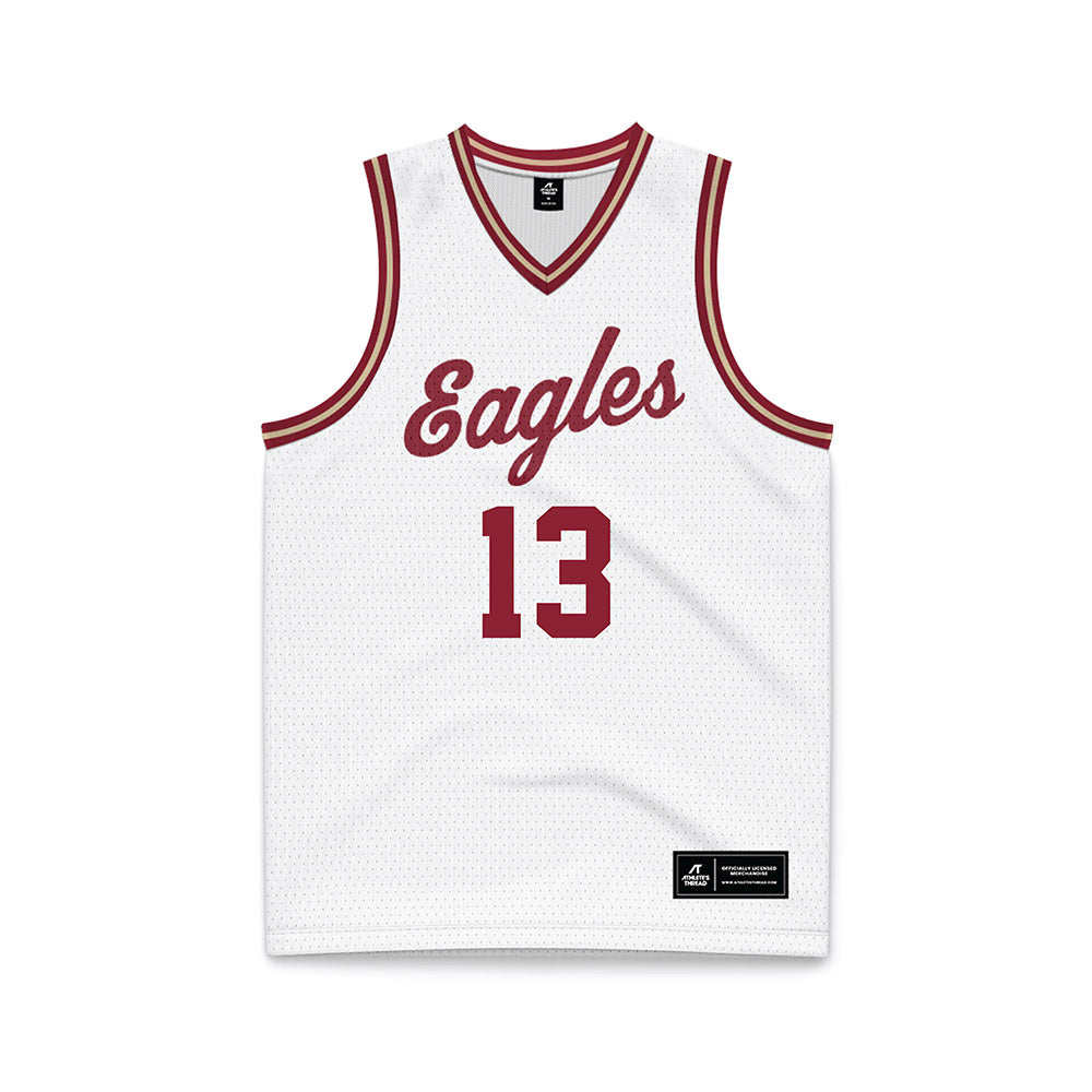 Boston College - NCAA Men's Basketball : Aly Tounkara - White Throwback Basketball Jersey-0