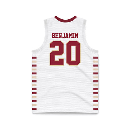 Boston College - NCAA Men's Basketball : Brandon Benjamin - White Basketball Jersey-1