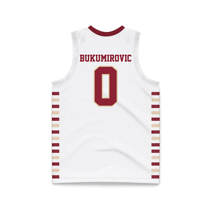 Boston College - NCAA Men's Basketball : Andrija Bukumirovic - White Basketball Jersey-1