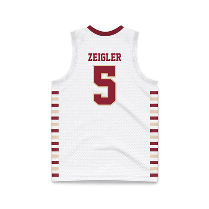 Boston College - NCAA Men's Basketball : Armoni Zeigler - White Basketball Jersey-1