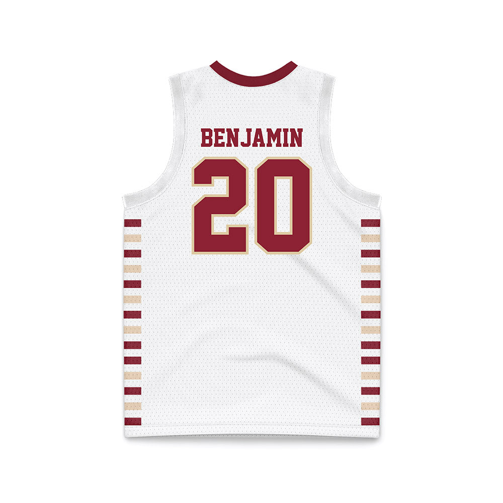 Boston College - NCAA Men's Basketball : Brandon Benjamin - White Basketball Jersey-1
