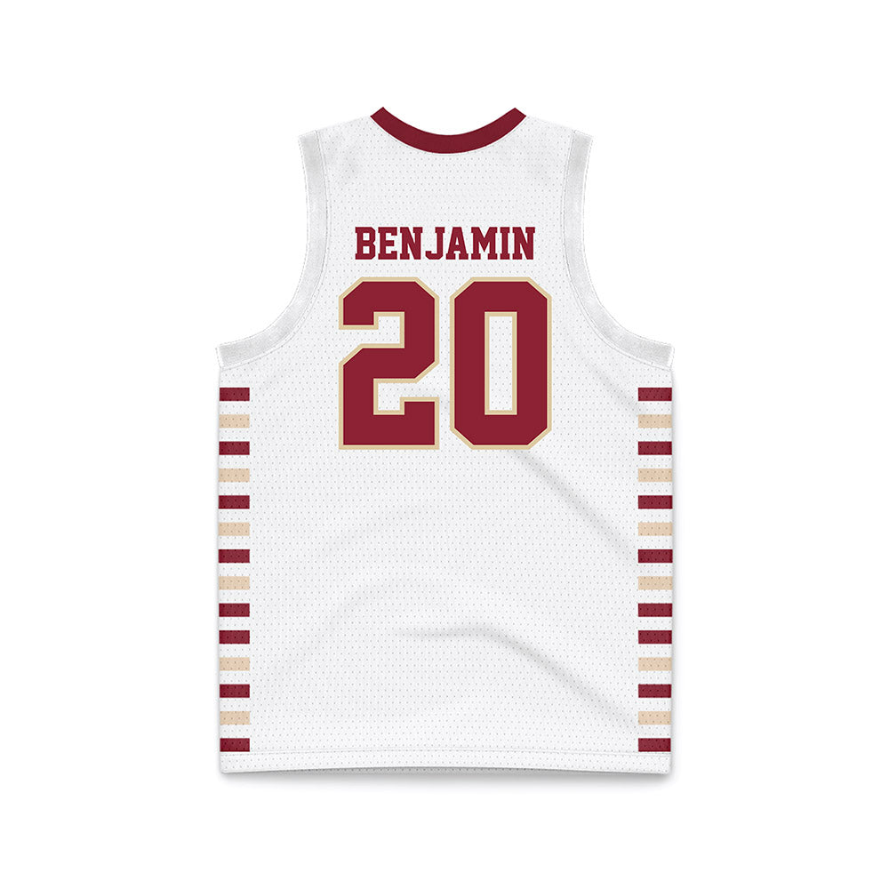 Boston College - NCAA Men's Basketball : Brandon Benjamin - White Basketball Jersey-1