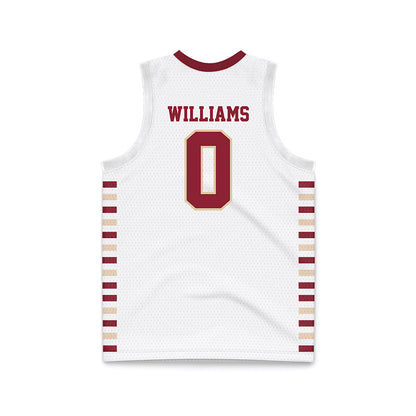 Boston College - NCAA Men's Basketball : Money Williams - White Basketball Jersey-1
