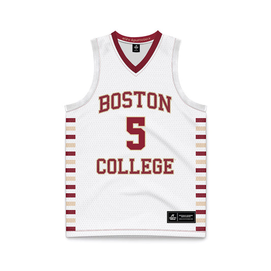 Boston College - NCAA Men's Basketball : Armoni Zeigler - White Basketball Jersey-0