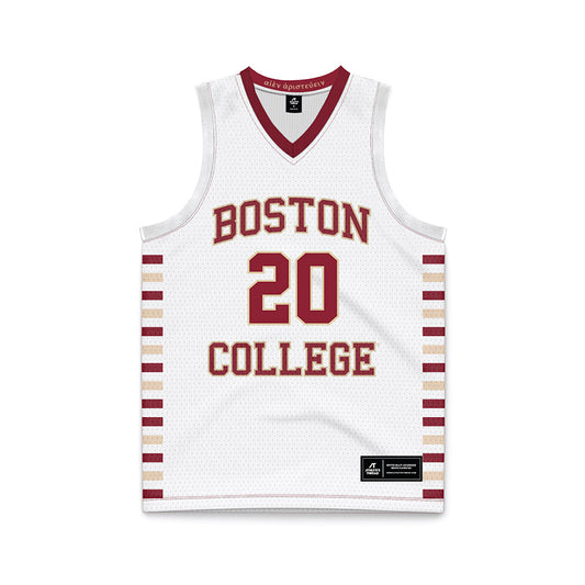 Boston College - NCAA Men's Basketball : Brandon Benjamin - White Basketball Jersey-0