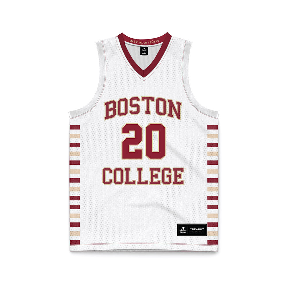 Boston College - NCAA Men's Basketball : Brandon Benjamin - White Basketball Jersey-0