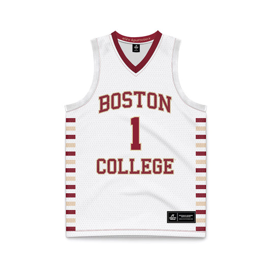 Boston College - NCAA Men's Basketball : Andrija Bukumirovic - White Basketball Jersey-0