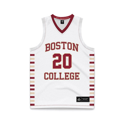 Boston College - NCAA Men's Basketball : Brandon Benjamin - White Basketball Jersey-0