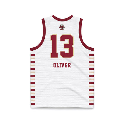 Boston College - NCAA Women's Basketball : Grace Oliver - White Basketball Jersey-1