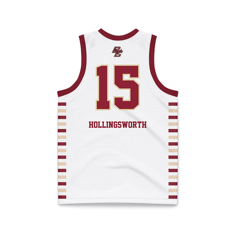 Boston College - NCAA Women's Basketball : Megan Hollingsworth - White Basketball Jersey-1