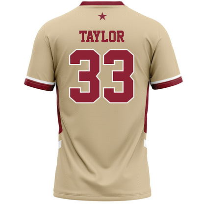 Boston College - NCAA Women's Lacrosse : Rory Taylor - Gold Lacrosse Jersey -1