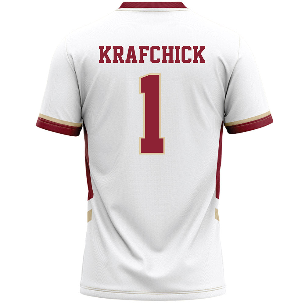 Boston College - NCAA Women's Lacrosse : Jordyn Krafchick - White Lacrosse Jersey -1