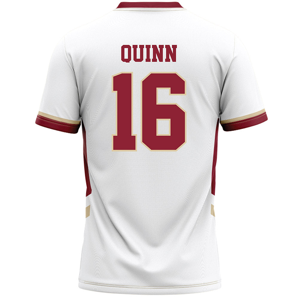 Boston College - NCAA Women's Lacrosse : Emma Claire Quinn - White Lacrosse Jersey -1