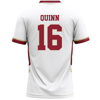 Boston College - NCAA Women's Lacrosse : Emma Claire Quinn - White Lacrosse Jersey -1