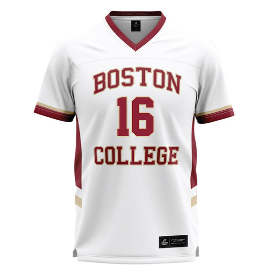 Boston College - NCAA Women's Lacrosse : Emma Claire Quinn - White Lacrosse Jersey -0