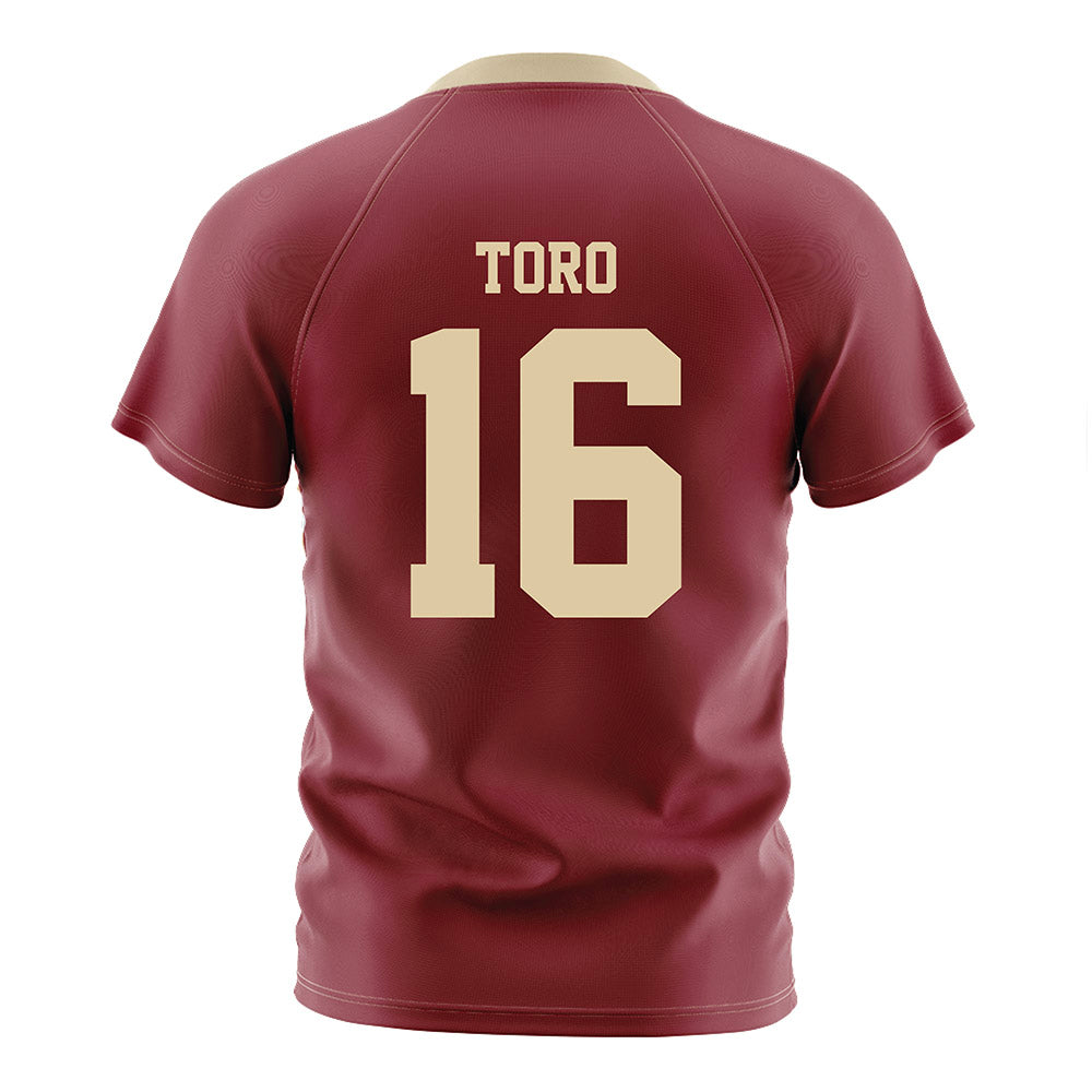 Boston College - NCAA Men's Soccer : Bryan Toro - Maroon Soccer Jersey-1
