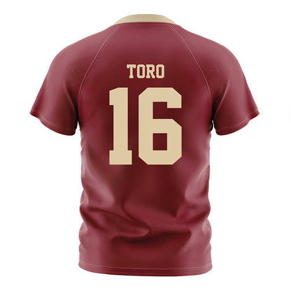 Boston College - NCAA Men's Soccer : Bryan Toro - Maroon Soccer Jersey-1
