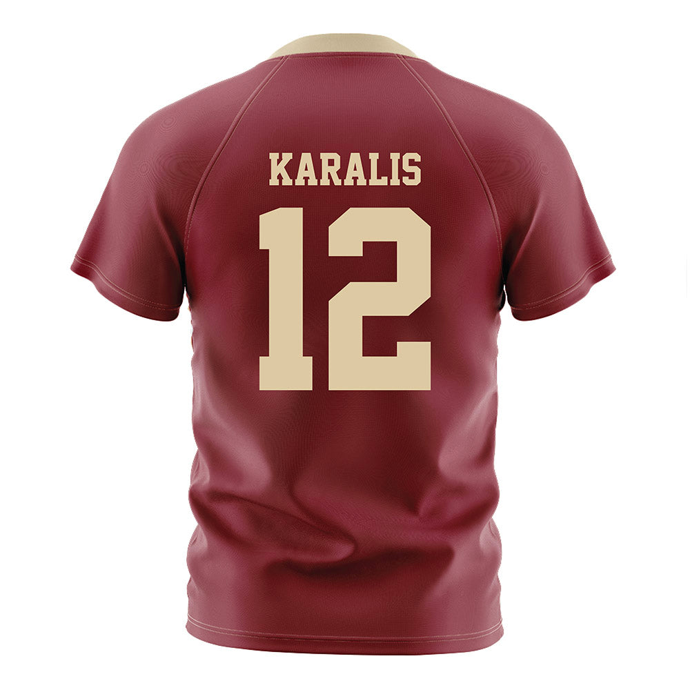 Boston College - NCAA Men's Soccer : Alexi Karalis - Maroon Soccer Jersey-1