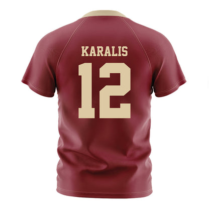 Boston College - NCAA Men's Soccer : Alexi Karalis - Maroon Soccer Jersey-1