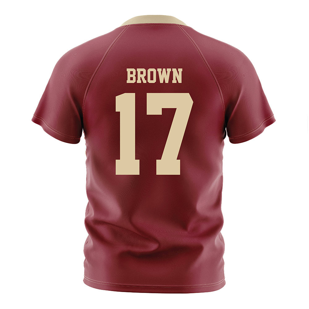 Boston College - NCAA Men's Soccer : Russell Brown - Maroon Soccer Jersey-1