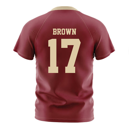 Boston College - NCAA Men's Soccer : Russell Brown - Maroon Soccer Jersey-1