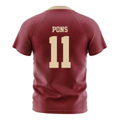 Boston College - NCAA Men's Soccer : Charles Pons - Maroon Soccer Jersey-1