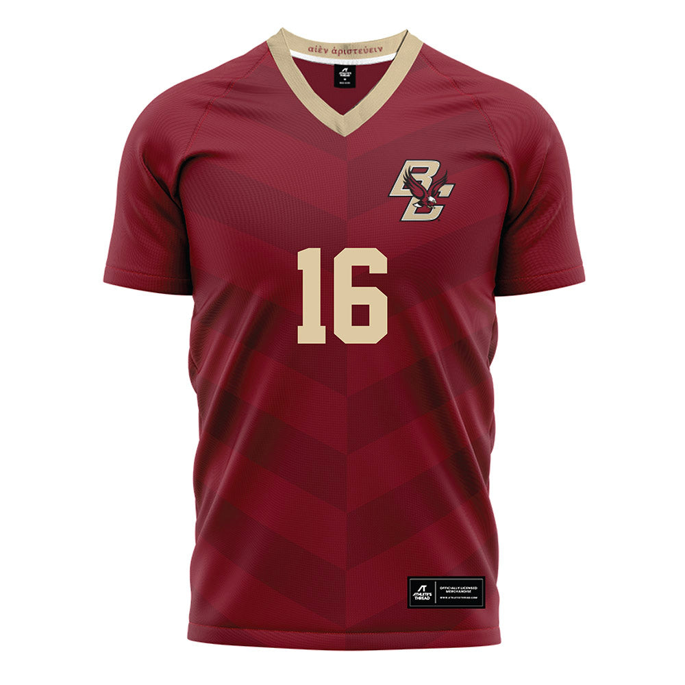 Boston College - NCAA Men's Soccer : Bryan Toro - Maroon Soccer Jersey-0