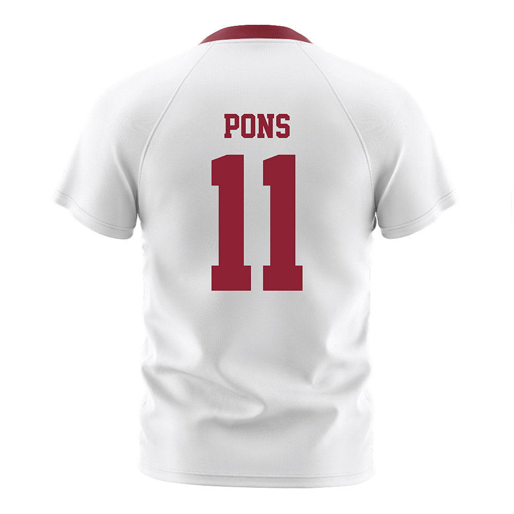 Boston College - NCAA Men's Soccer : Charles Pons - White Soccer Jersey-1