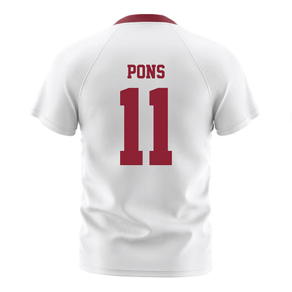 Boston College - NCAA Men's Soccer : Charles Pons - White Soccer Jersey-1