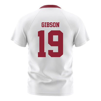 Boston College - NCAA Men's Soccer : Connor Gibson - White Soccer Jersey-1