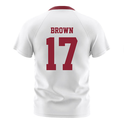 Boston College - NCAA Men's Soccer : Russell Brown - White Soccer Jersey-1