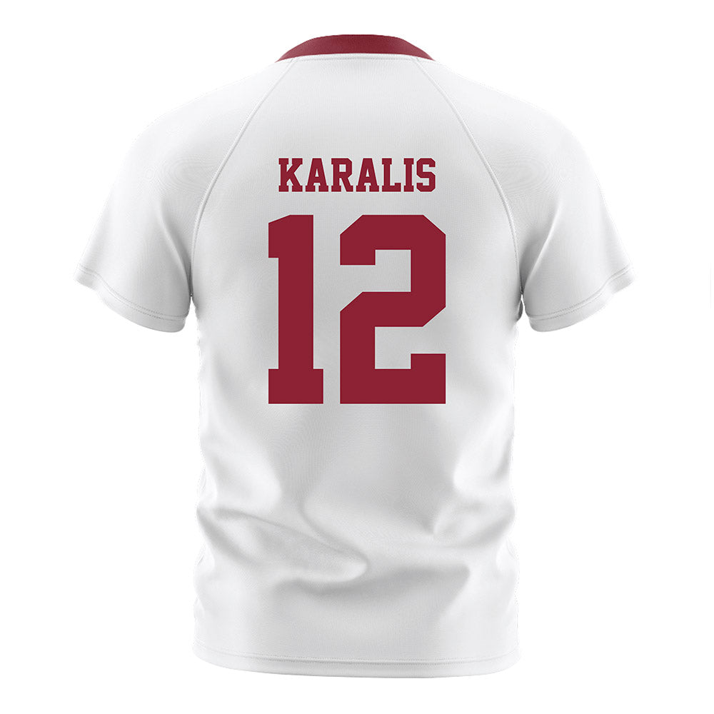 Boston College - NCAA Men's Soccer : Alexi Karalis - White Soccer Jersey-1