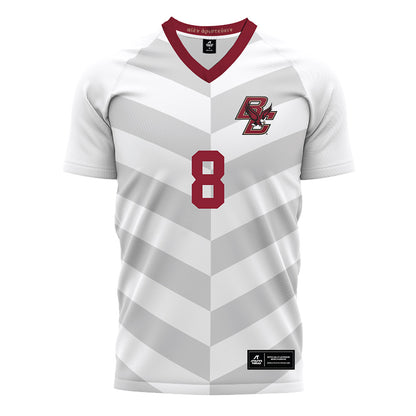 Boston College - NCAA Men's Soccer : Connor Gibson - White Soccer Jersey-0