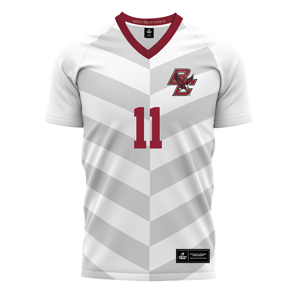 Boston College - NCAA Men's Soccer : Charles Pons - White Soccer Jersey-0