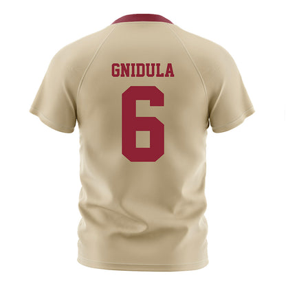 Boston College - NCAA Women's Soccer : Anie Gnidula - Gold Soccer Jersey-1