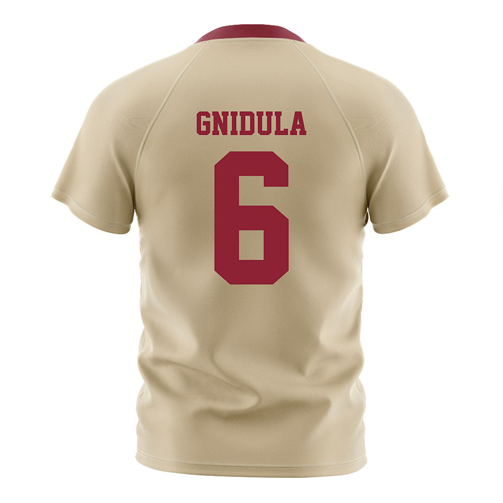 Boston College - NCAA Women's Soccer : Annie Gnidula - Gold Soccer Jersey-1