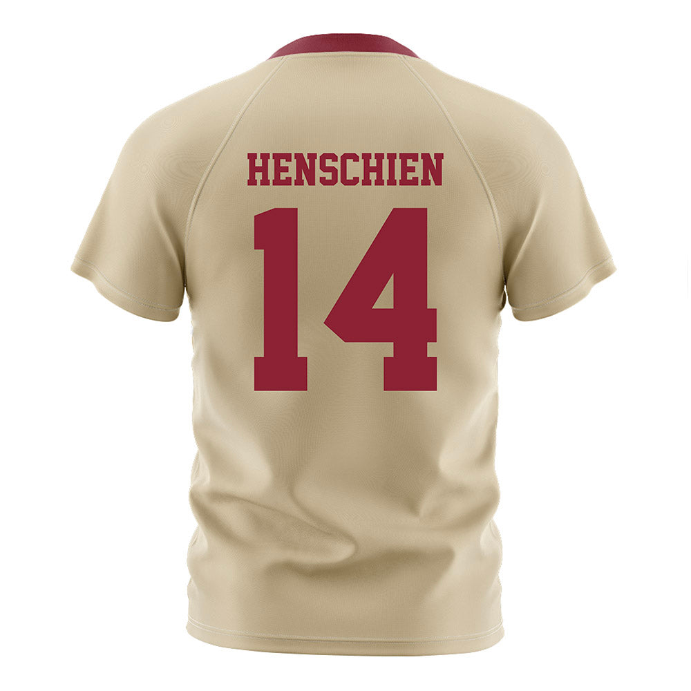 Boston College - NCAA Women's Soccer : Ada Henschien - Gold Soccer Jersey-1