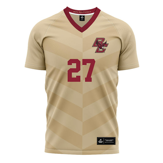 Boston College - NCAA Women's Soccer : Lydia Poulin - Gold Soccer Jersey-0