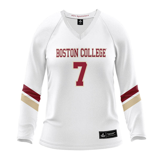 Boston College - NCAA Women's Volleyball : Mia Gold - White Volleyball Jersey-0