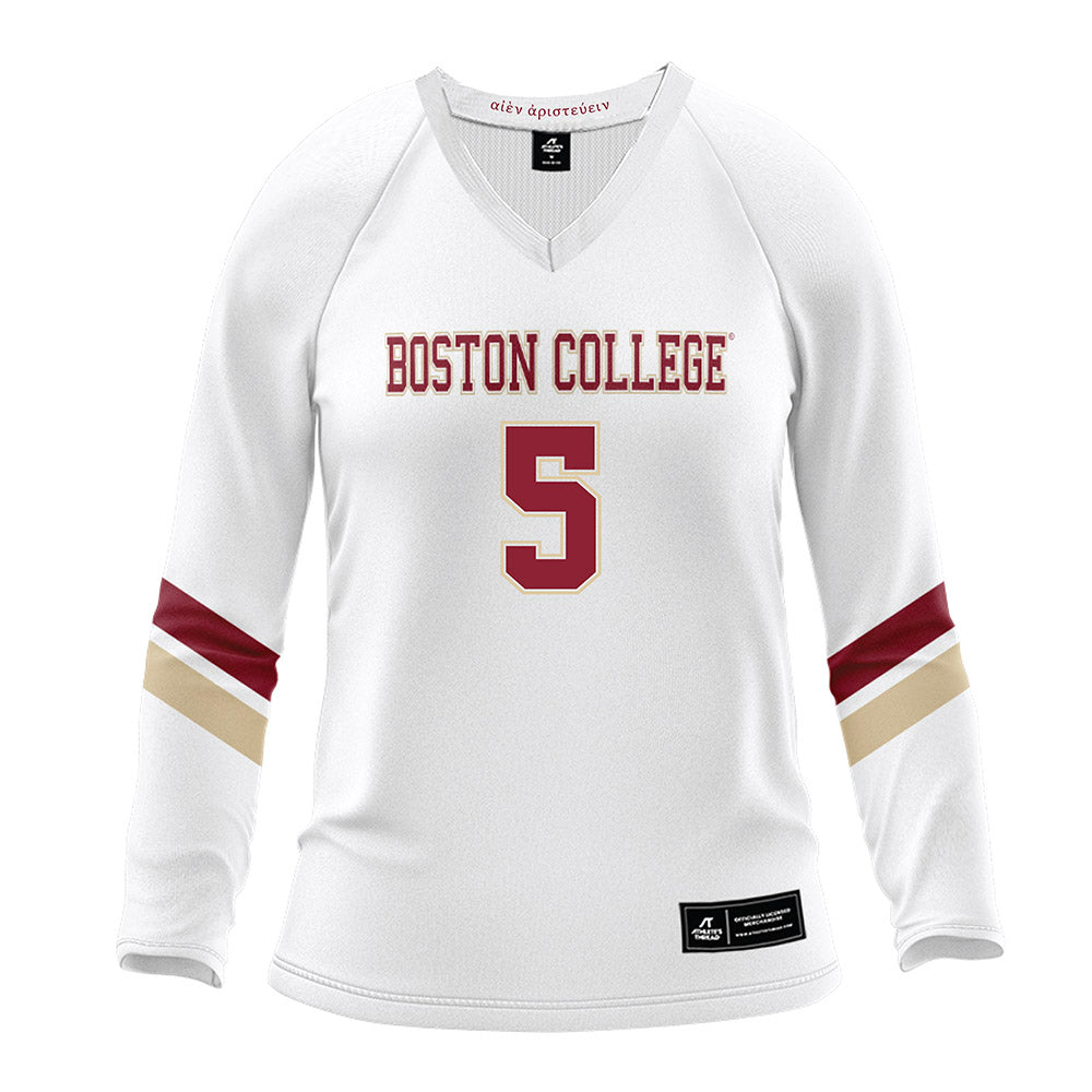 Boston College - NCAA Women's Volleyball : Reese Dunkle - White Volleyball Jersey-0
